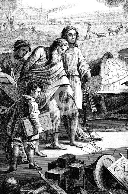 Pythagoras, Ancient Greek mathematician and philosopher, 6th century BC (1833). Creator: Unknown.