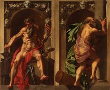 Pythagoras and Euclid, 1545. Creator: Mazzola Bedoli, Girolamo (c. 1500-1569)