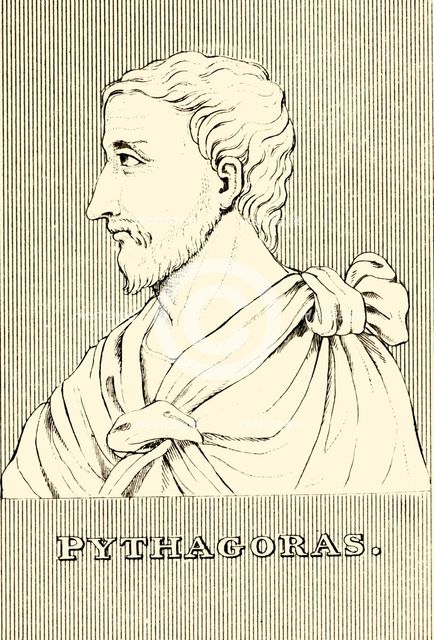'Pythagoras',  (c570-c495 BC), 1830. Creator: Unknown.