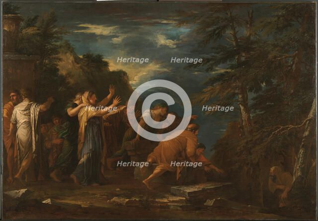 Pythagoras Emerging from the Underworld. Artist: Rosa, Salvatore (1615-1673)