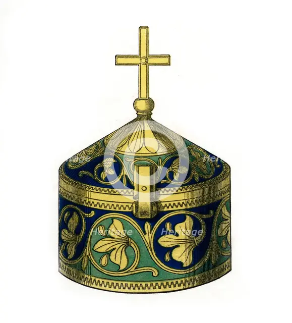 Pyx, 12th century, (1843).Artist: Henry Shaw