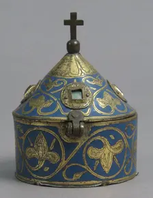 Pyx, French, 13th century. Creator: Unknown