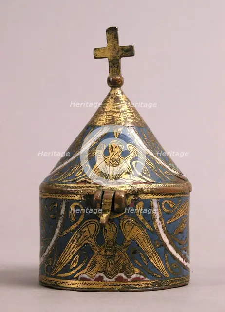 Pyx, French, 13th century. Creator: Unknown.