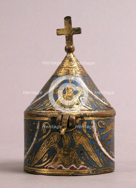 Pyx, French, 13th century. Creator: Unknown.