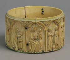 Pyx, French, 14th century. Creator: Unknown