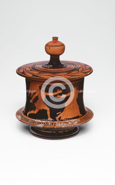 Pyxis (Container for Personal Objects), 450-440 BCE. Creator: Euaion Painter.