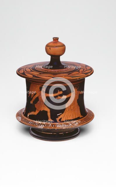 Pyxis (Container for Personal Objects), 450-440 BCE. Creator: Euaion Painter.