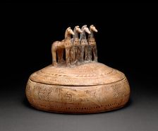 Pyxis (Container for Personal Objects), 730-720 BCE. Creator: Unknown