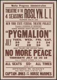 Pygmalion 1, Roslyn, NY, 1937. Creator: Unknown