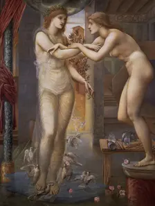 Pygmalion and the Image - The Godhead Fires, 1878. Creator: Sir Edward Coley Burne-Jones