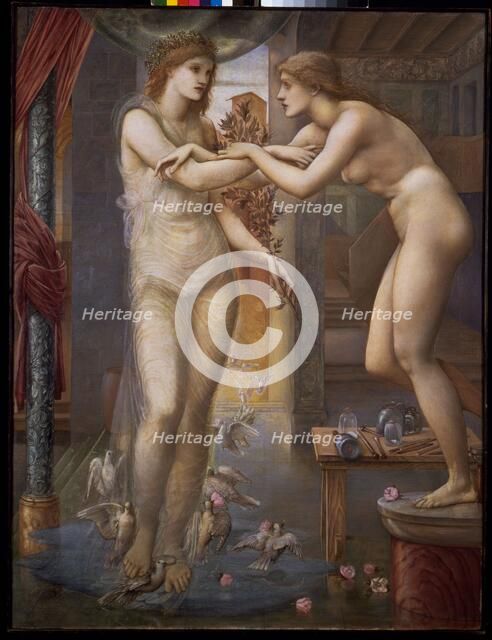 Pygmalion and the Image - The Godhead Fires, 1878. Creator: Sir Edward Coley Burne-Jones.