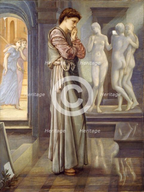 Pygmalion and the Image - The Heart Desires, 1878. Creator: Sir Edward Coley Burne-Jones.