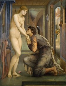 Pygmalion and the Image - The Soul Attains, 1878. Creator: Sir Edward Coley Burne-Jones