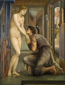 Pygmalion and the Image - The Soul Attains, 1878. Creator: Sir Edward Coley Burne-Jones