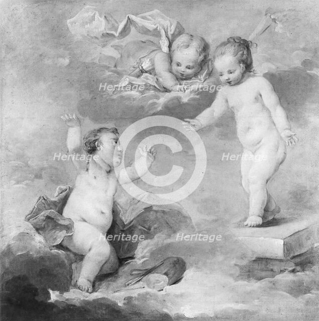 Pygmalion and Galatea as Infants, 18th century. Creator: Unknown.
