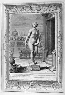 Pygmalion is Enamoured With a Statue he Has Made 1733. Artist: Bernard Picart