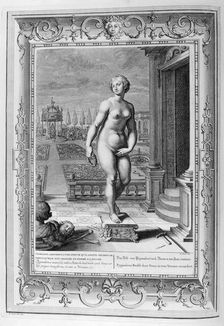 Pygmalion is Enamoured With a Statue he Has Made 1733. Artist: Bernard Picart