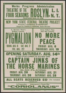 Pygmalion, Roslyn, NY, 1937. Creator: Unknown