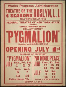 Pygmalion, Roslyn, NY, 1937. Creator: Unknown