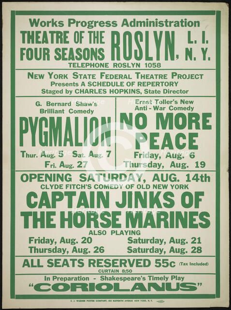 Pygmalion, Roslyn, NY, [1930s]. Creator: Unknown.