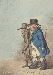 Pylades and Orestes, April 1, 1797., April 1, 1797. Creator: James Gillray