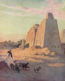 Pylon at Karnak c1880, (1904). Artist: Robert George Talbot Kelly