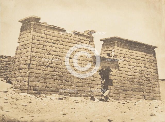 Pylones du Temple de Sébona, April 3, 1850. Creator: Maxime du Camp.