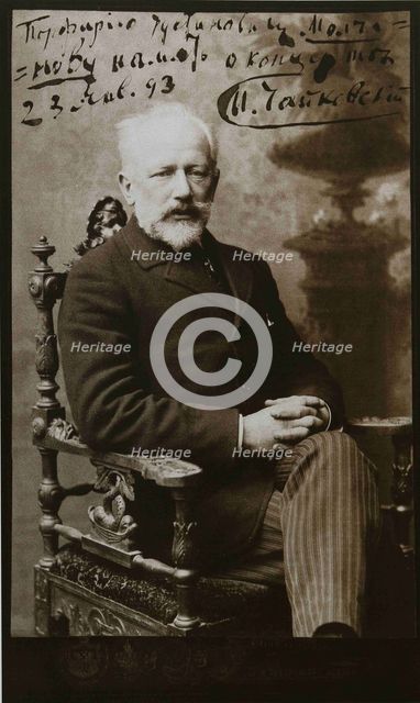Pyotr Ilyich Tchaikovsky (1840-1893) in Odessa, 1893.