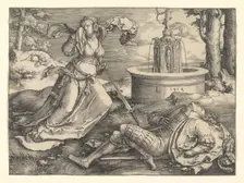 Pyramus and Thisbe, 1514. Creator: Lucas van Leyden