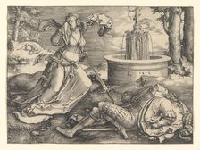 Pyramus and Thisbe, 1514. Creator: Lucas van Leyden