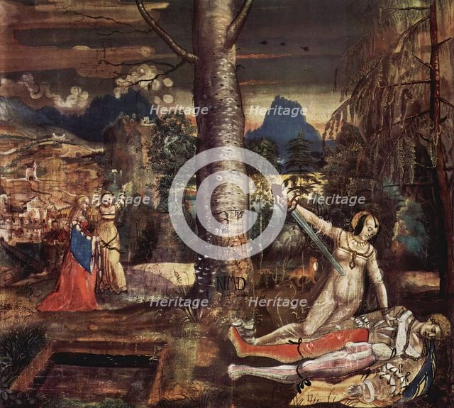 Pyramus and Thisbe, 1520. Creator: Nicolas Manuel Deutsch.