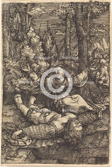 Pyramus and Thisbe, c. 1515/1518. Creator: Albrecht Altdorfer.