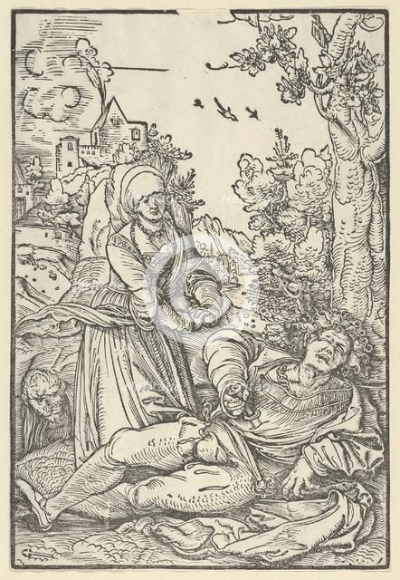 Pyramus and Thisbe, ca. 1509-10. Creator: Hans Schäufelein the Elder.