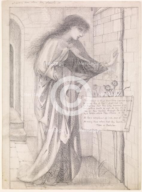 Pyramus and Thisbe - Thisbe, 1864. Creator: Sir Edward Coley Burne-Jones.