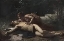 Pyrame et Thisbé, c.1875. Creator: Franois Alfred Delobbe
