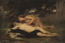 Pyrame et Thisbé, c.1875. Creator: Franois Alfred Delobbe