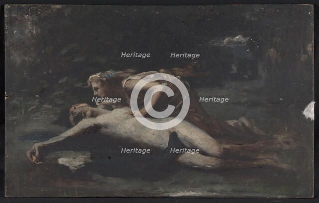 Pyrame et Thisbé, c.1875. Creator: Franois Alfred Delobbe.