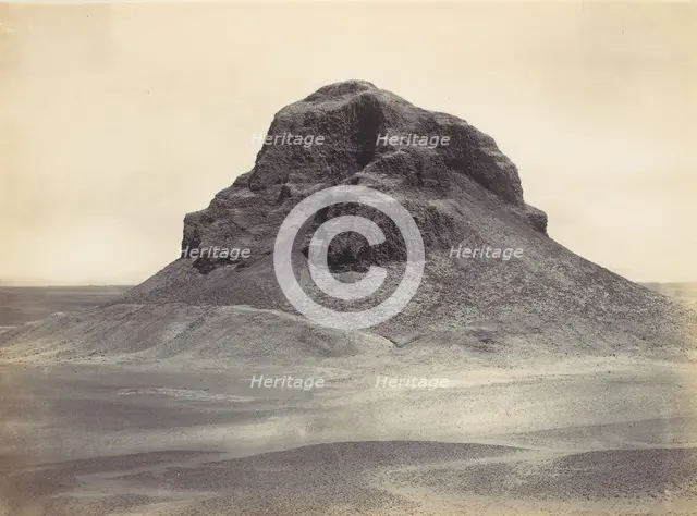Pyramid at Dahshûr, ca. 1857. Creator: Francis Frith.