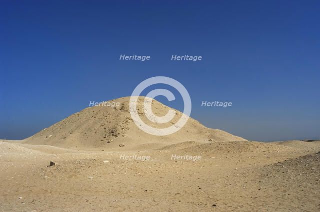 Pyramid of Teti, Saqqara, Egypt, Old Kingdom, 6th Dynasty, 2301-2291 BC (2003). Creator: Unknown.