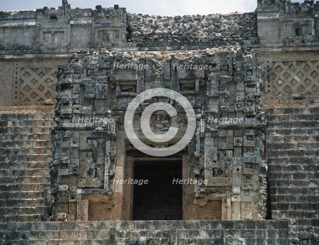 Pyramid of the Magician, Uxmal city, Yucatan, Mexico, Mayan, Classical period, 1998. Creator: Unknown.
