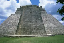 Pyramid of the Magician, Uxmal city, Yucatan, Mexico, Mayan, Classical period, 1998. Creator: Unknown