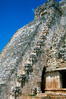 Pyramid of the Magician, Uxmal city, Yucatan, Mexico, Mayan, Classical period, 1998. Creator: Unknown
