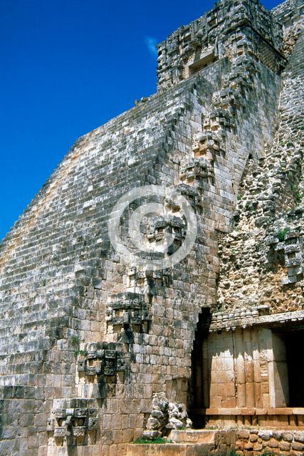 Pyramid of the Magician, Uxmal city, Yucatan, Mexico, Mayan, Classical period, 1998. Creator: Unknown.
