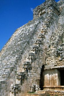 Pyramid of the Magician, Uxmal city, Yucatan, Mexico, Mayan, Classical period, 1998. Creator: Unknown