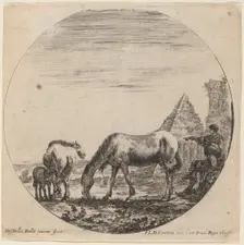 Pyramid of Caius Cestius, 1646. Creator: Stefano della Bella