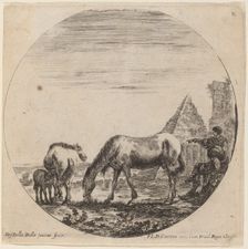 Pyramid of Caius Cestius, 1646. Creator: Stefano della Bella