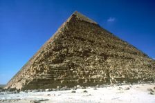 Pyramid of Khafre (Chephren), Giza, Egypt, 4th Dynasty, 26th century BC