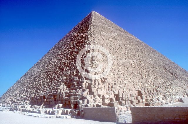 Pyramid of Khufu (Cheops), Giza, Egyptian, 4th Dynasty, 26th century BC. Artist: Unknown
