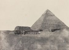 Pyramide de Chéphren, Egypte Moyenne, 1849/51, printed 1852. Creator: Maxime du Camp