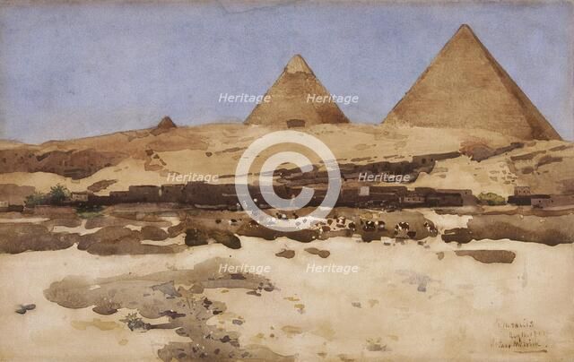 'Pyramids', 1881. Artist: Arthur Melville